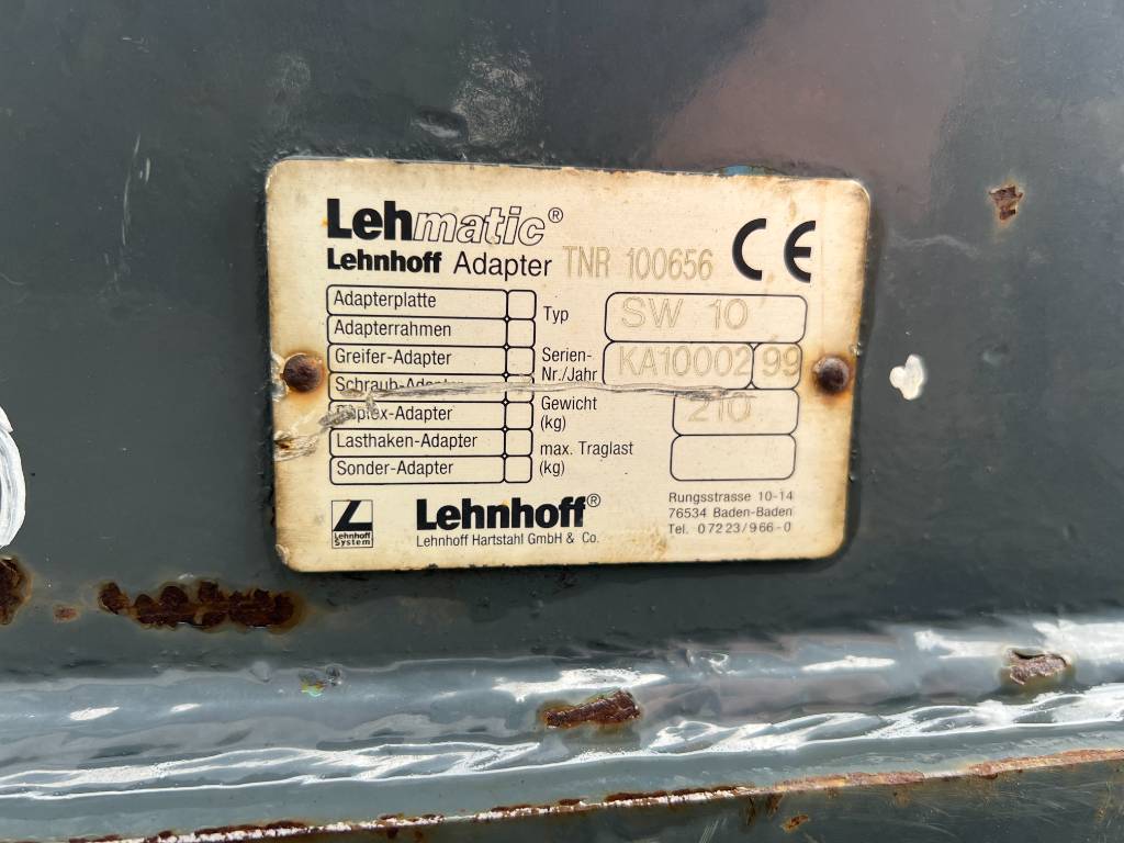 Fahrzeugabbildung Andere Lehnhoff Lehnhoff MS10 Adapterplatte / MS10 Schraubadapter