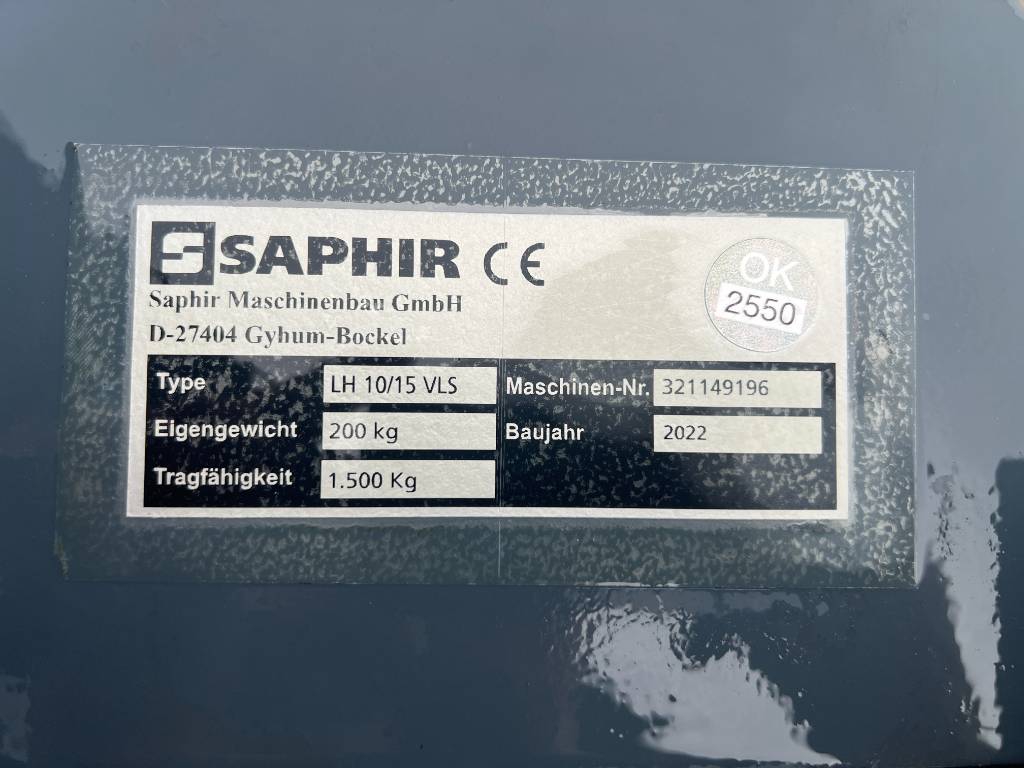 Fahrzeugabbildung Andere Saphir Lasthaken / JCB Q-Fit Aufnahme / 1.500 kg / 2022