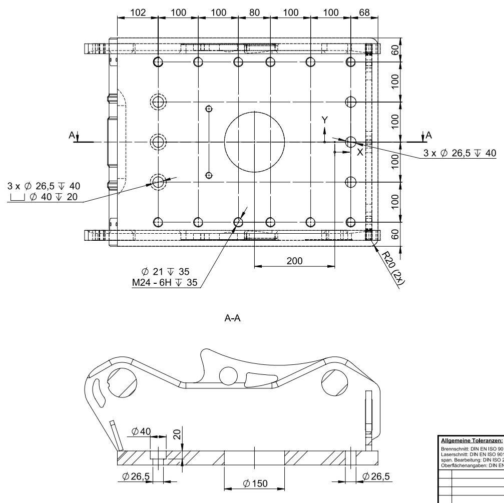 Fahrzeugabbildung Andere OilQuick OQ65 Adapterplatte für Westtech & mehr / NEU