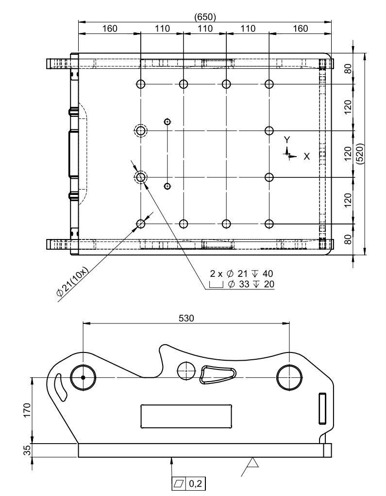 Fahrzeugabbildung Andere OilQuick OQ65 Adapterplatte für Westtech & mehr / NEU