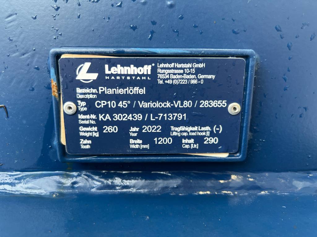 Fahrzeugabbildung Andere Lehnhoff Planierlöffel CP 10 / MS08 / 1.200 mm / NEU