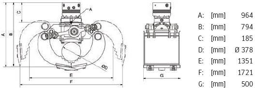 Fahrzeugabbildung Andere DMS SG9050 Sortiergreifer inkl. Rotator / NEU / lagern