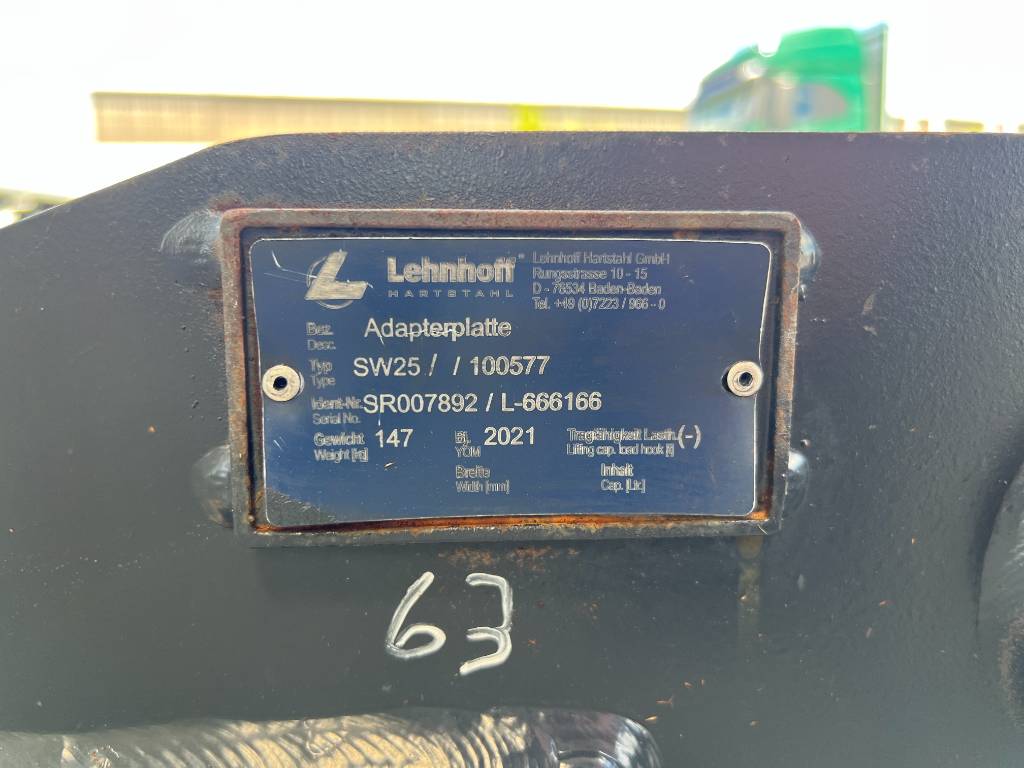 Fahrzeugabbildung Andere Lehnhoff MS21 MS25 Adapterplatte / MS25 MS21 Schraubadapter